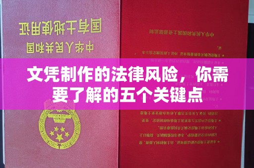 东台文凭制作的法律风险，你需要了解的五个关键点